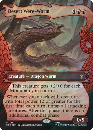 Desert Were-Worm (Showcase) (Surge Foil) [The Hobbit] | Shuffle n Cut Hobbies & Games