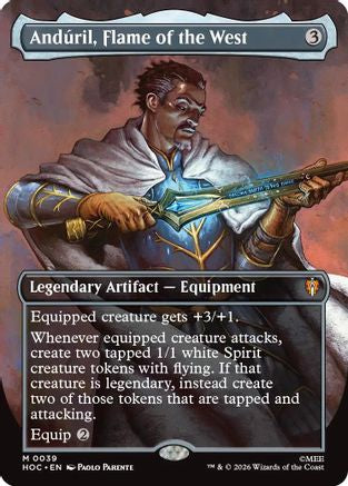Anduril, Flame of the West (Borderless) [The Hobbit: Eternal-Legal] | Shuffle n Cut Hobbies & Games