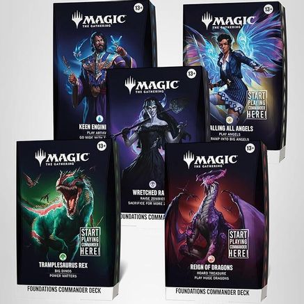 Foundations Commander Decks [Set of 5] | Shuffle n Cut Hobbies & Games