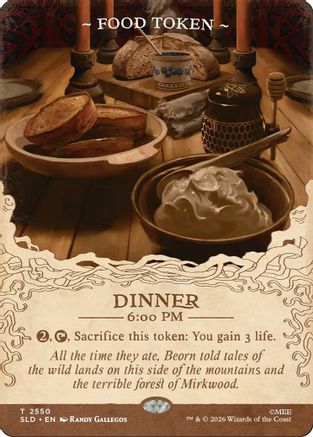 Food Token (SLD-2550) [Secret Lair Drop Series] Foil | Shuffle n Cut Hobbies & Games