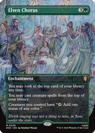 Elven Chorus (Borderless) [The Hobbit: Eternal-Legal] | Shuffle n Cut Hobbies & Games