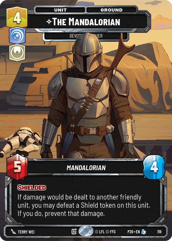 The Mandalorian - Devoted Rescuer (119) (Participation) (119) [Galactic Championship 2026] | Shuffle n Cut Hobbies & Games