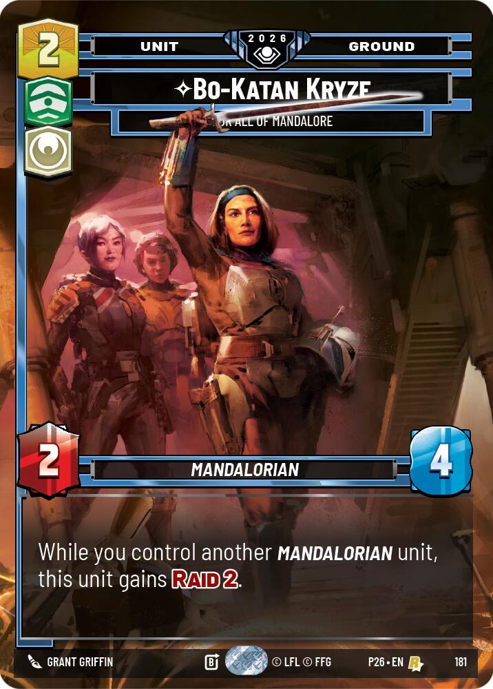 Bo-Katan Kryze - For All of Mandalore (181) (181) [Galactic Championship 2026] | Shuffle n Cut Hobbies & Games