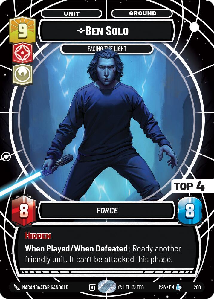 Ben Solo - Facing the Light (200) (200) [Galactic Championship 2026] | Shuffle n Cut Hobbies & Games