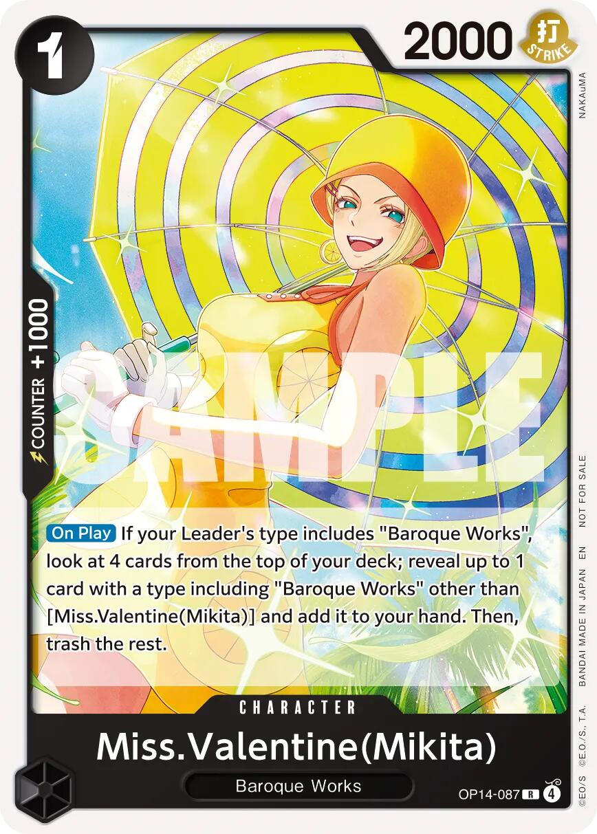 Miss.Valentine(Mikita) (Tournament Pack 2026 Vol. 3) [One Piece Promotion Cards] | Shuffle n Cut Hobbies & Games