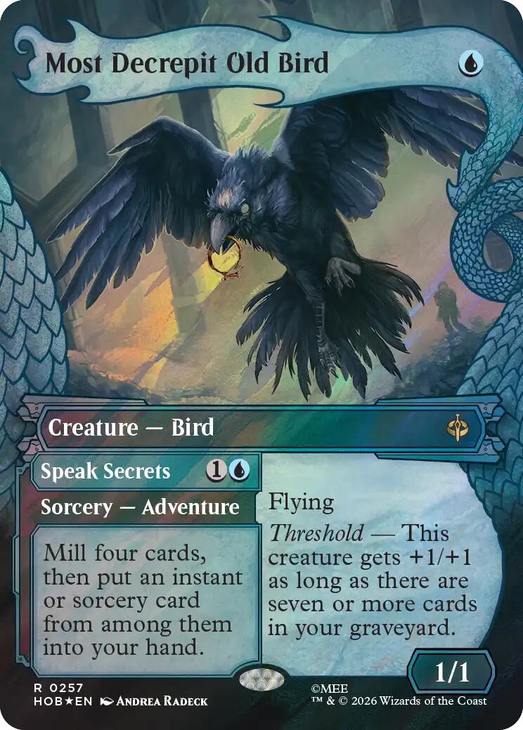 Most Decrepit Old Bird (Showcase) (Surge Foil) [The Hobbit] | Shuffle n Cut Hobbies & Games