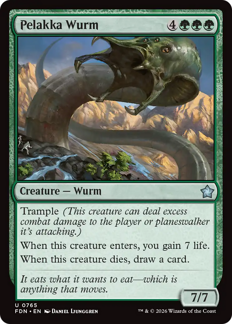 Pelakka Wurm (0765) [Foundations] | Shuffle n Cut Hobbies & Games