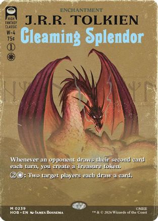 Gleaming Splendor (Borderless) [The Hobbit] | Shuffle n Cut Hobbies & Games