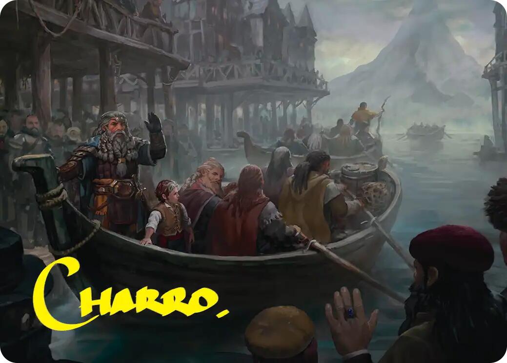 Uneasy Partings Art Card (Gold-Stamped Signature) [The Hobbit Art Series] | Shuffle n Cut Hobbies & Games