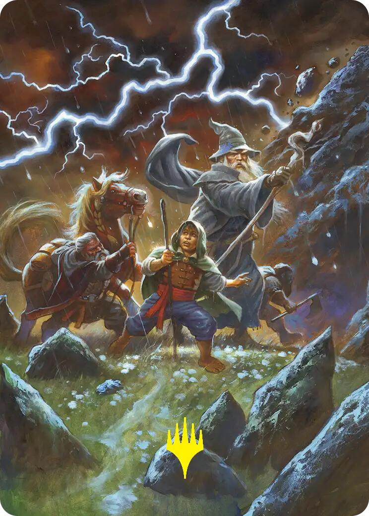 Call Forth the Tempest Art Card (Gold-Stamped) [The Hobbit Art Series] | Shuffle n Cut Hobbies & Games