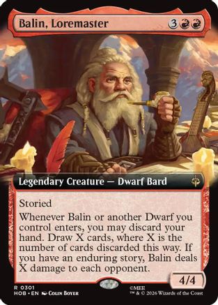 Balin, Loremaster (Extended Art) [The Hobbit] | Shuffle n Cut Hobbies & Games