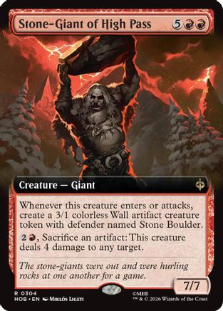 Stone-Giant of High Pass (Extended Art) [The Hobbit] | Shuffle n Cut Hobbies & Games