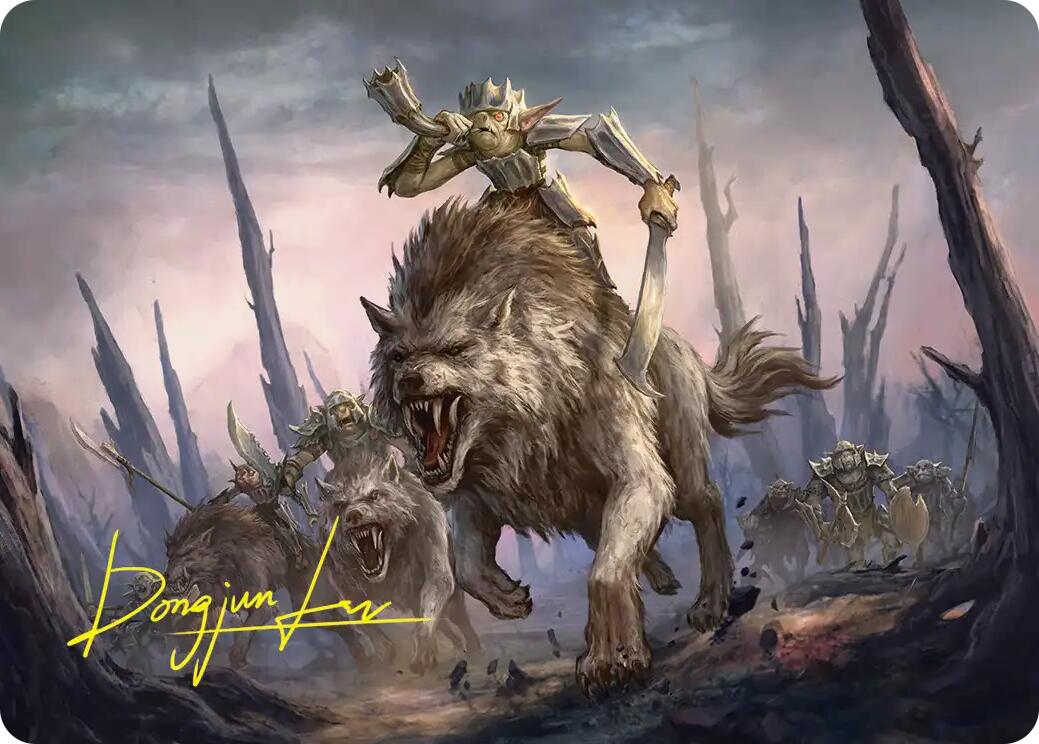 Signal the Onslaught Art Card (Gold-Stamped Signature) [The Hobbit Art Series] | Shuffle n Cut Hobbies & Games