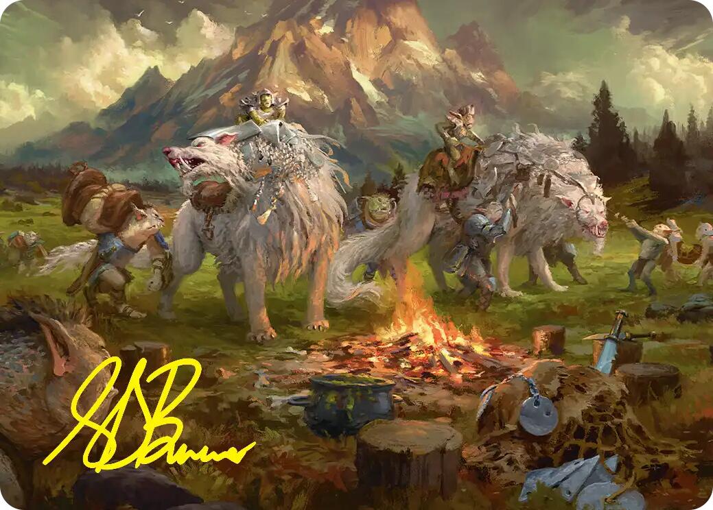 Mount Gundabad Mobilizes Art Card (Gold-Stamped Signature) [The Hobbit Art Series] | Shuffle n Cut Hobbies & Games