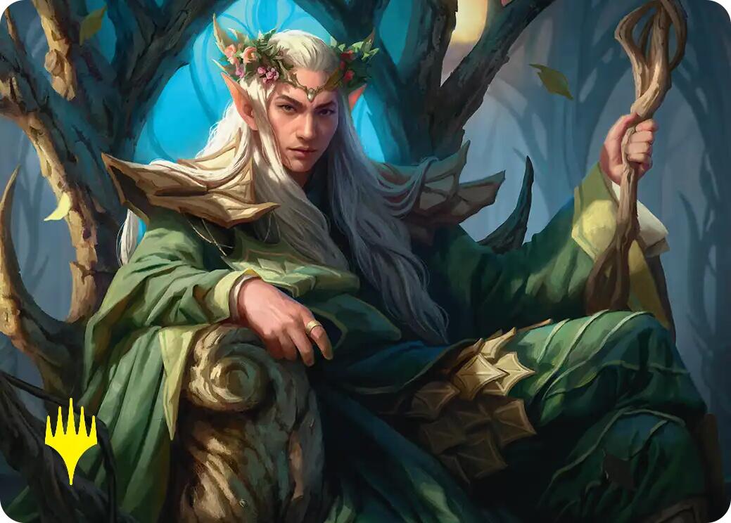 Thranduil, the Elvenking Art Card (Gold-Stamped) [The Hobbit Art Series] | Shuffle n Cut Hobbies & Games