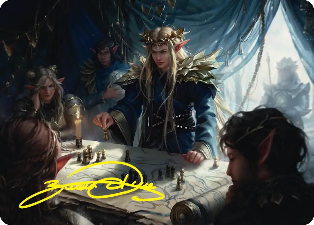 Thranduil the Strategist Art Card (Gold-Stamped Signature) [The Hobbit Art Series] | Shuffle n Cut Hobbies & Games