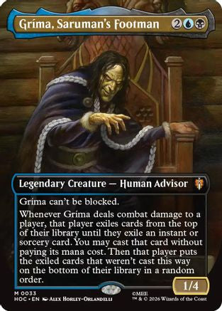 Grima, Saruman's Footman (Borderless) [The Hobbit: Eternal-Legal] | Shuffle n Cut Hobbies & Games