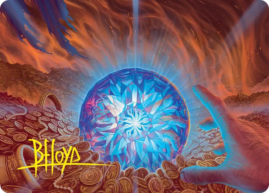 The Arkenstone Art Card (Gold-Stamped Signature) [The Hobbit Art Series] | Shuffle n Cut Hobbies & Games