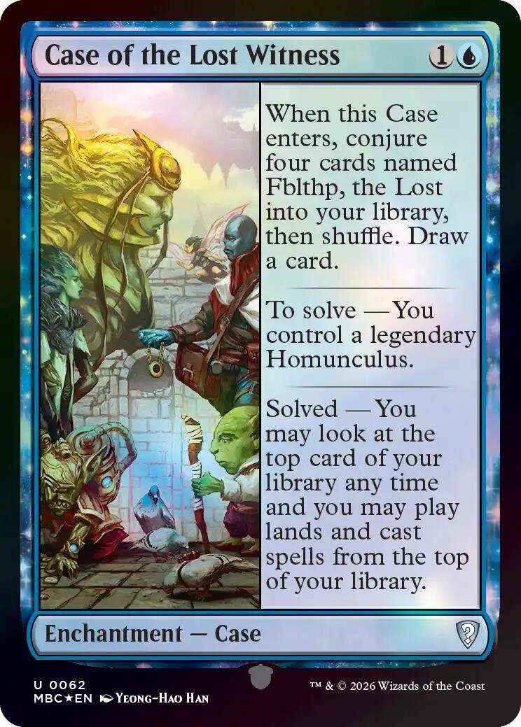 Case of the Lost Witness [Mystery Booster: Commander Edition] | Shuffle n Cut Hobbies & Games