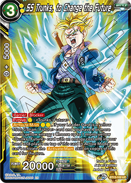 SS Trunks, to Change the Future (Uncommon) (BT13-102) [Supreme Rivalry] | Shuffle n Cut Hobbies & Games