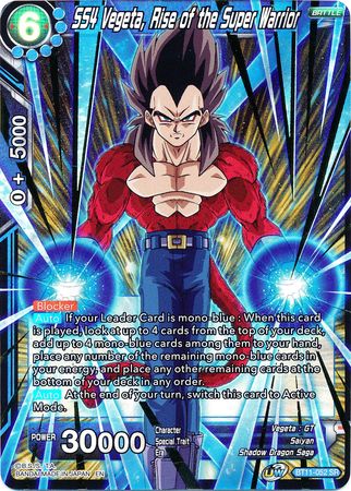 SS4 Vegeta, Rise of the Super Warrior (BT11-052) [Vermilion Bloodline 2nd Edition] | Shuffle n Cut Hobbies & Games