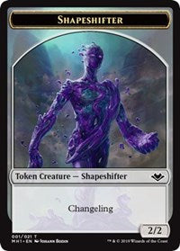 Shapeshifter (001) // Wrenn and Six Emblem (021) Double-Sided Token [Modern Horizons Tokens] | Shuffle n Cut Hobbies & Games