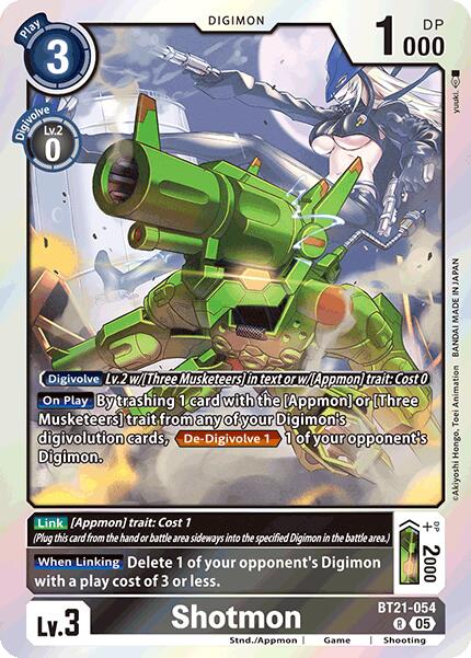 Shotmon [BT21-054] [Limited Card Pack -Final Crest-] | Shuffle n Cut Hobbies & Games