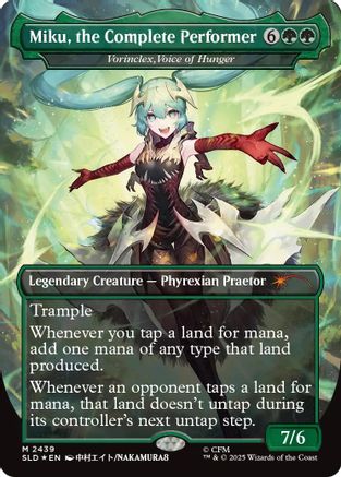 Miku, the Complete Performer - Vorinclex, Voice of Hunger (SLD-2439) [Secret Lair Drop Series] Foil | Shuffle n Cut Hobbies & Games