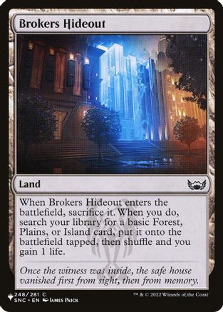 Brokers Hideout (LIST-248) [The List Reprints] | Shuffle n Cut Hobbies & Games