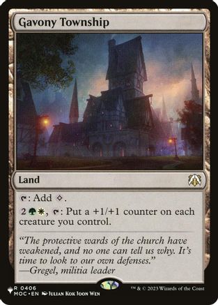 Gavony Township (LIST-406) [The List Reprints] | Shuffle n Cut Hobbies & Games