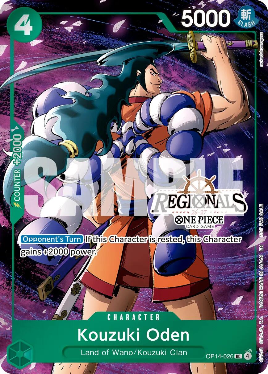 Kouzuki Oden (Regional Participation Pack 2026 Vol.2) [One Piece Promotion Cards] | Shuffle n Cut Hobbies & Games