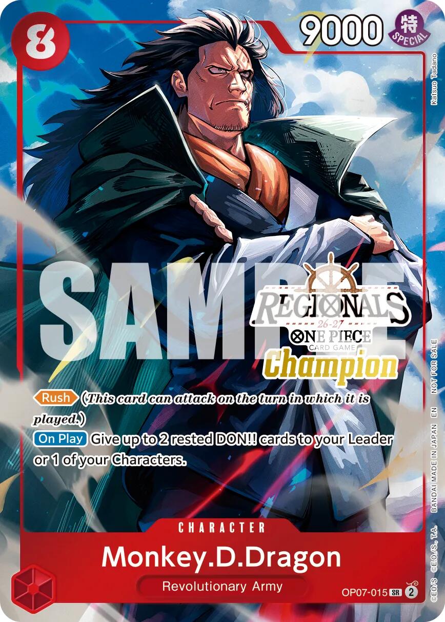 Monkey.D.Dragon (Regionals Champion Card Set 26-27 Vol.2) [One Piece Promotion Cards] | Shuffle n Cut Hobbies & Games