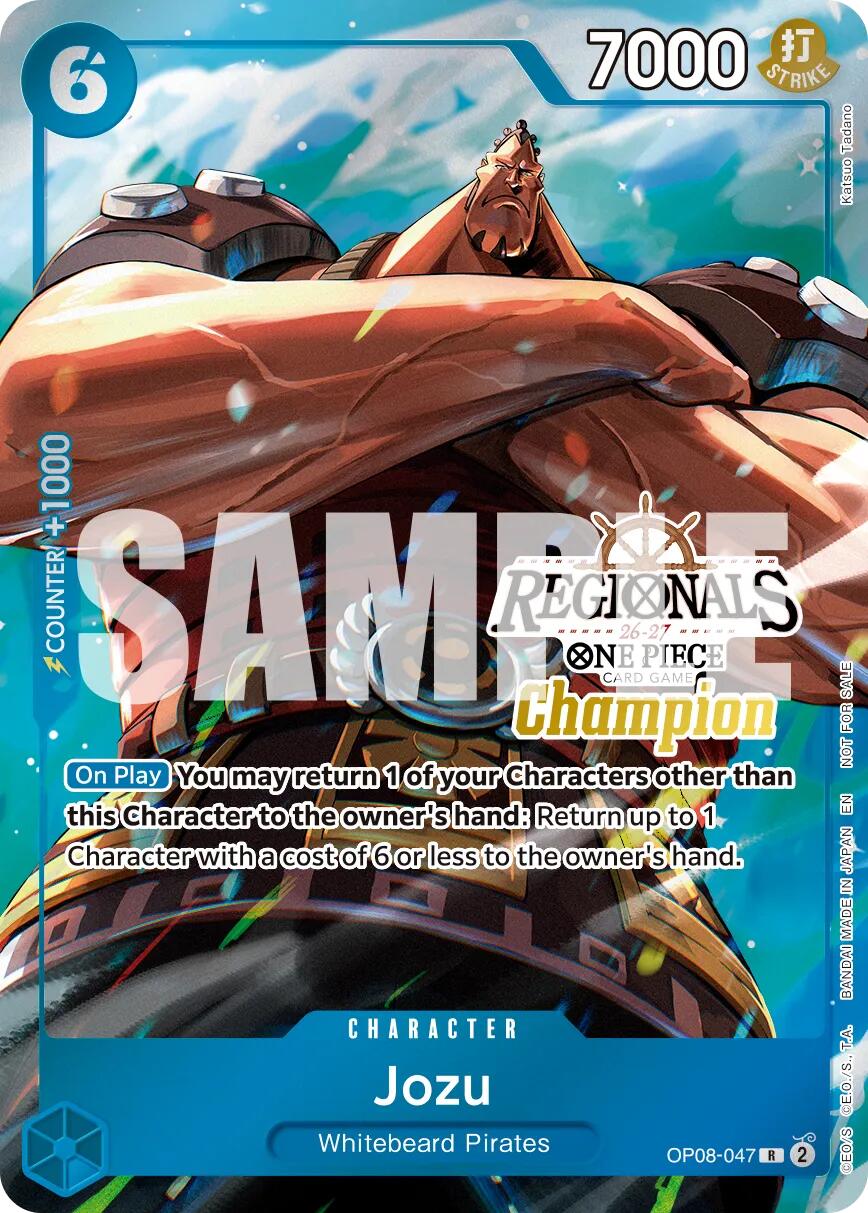 Jozu (Regionals Champion Card Set 26-27 Vol.2) [One Piece Promotion Cards] | Shuffle n Cut Hobbies & Games