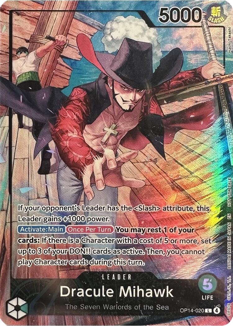 Dracule Mihawk (2026 PSA Magazine Promo) [One Piece Promotion Cards] | Shuffle n Cut Hobbies & Games