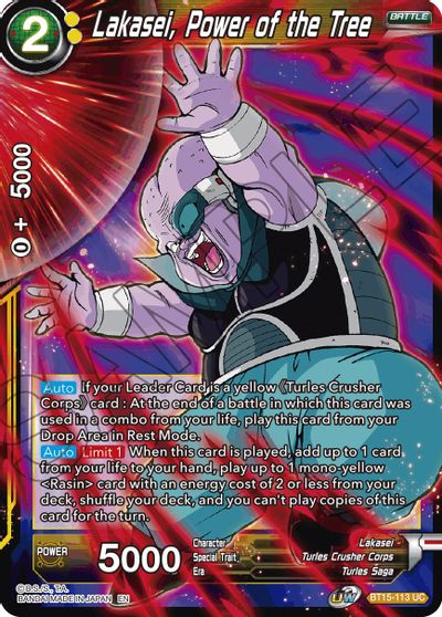 Lakasei, Power of the Tree (BT15-113) [Saiyan Showdown] | Shuffle n Cut Hobbies & Games