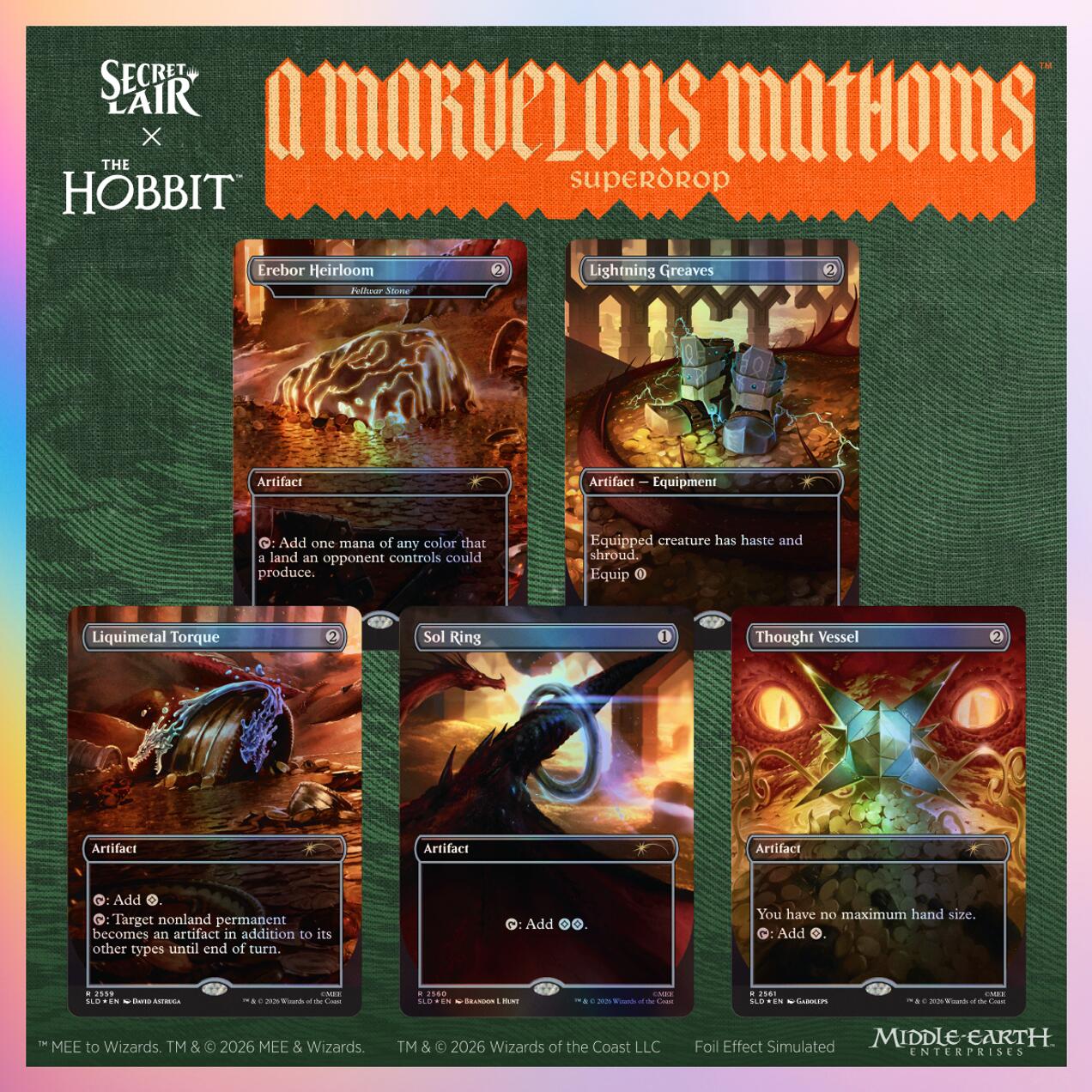 Secret Lair Drop: Secret Lair x The Hobbit: Smaug's Spoils - Traditional Foil Edition | Shuffle n Cut Hobbies & Games