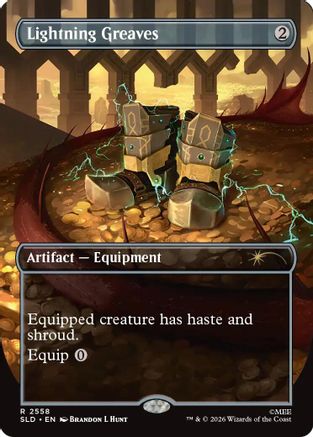 Lightning Greaves (SLD-2558) [Secret Lair Drop Series] Foil | Shuffle n Cut Hobbies & Games