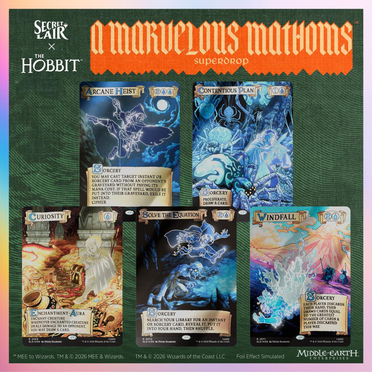 Secret Lair Drop: Secret Lair x The Hobbit: He Who Walks Unseen - Out Of Sight Foil Edition | Shuffle n Cut Hobbies & Games