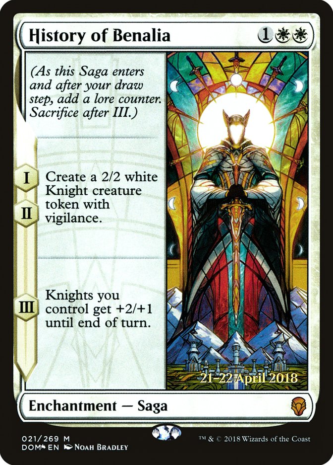 History of Benalia [Dominaria Prerelease Promos] | Shuffle n Cut Hobbies & Games
