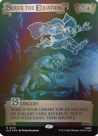 Solve the Equation (SLD-2570) (Out Of Sight Foil) [Secret Lair Drop Series] Foil | Shuffle n Cut Hobbies & Games