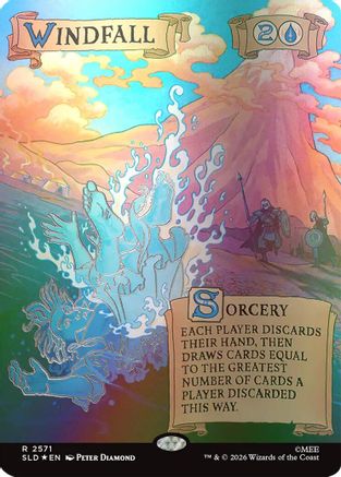 Windfall (SLD-2571) (Out Of Sight Foil) [Secret Lair Drop Series] Foil | Shuffle n Cut Hobbies & Games