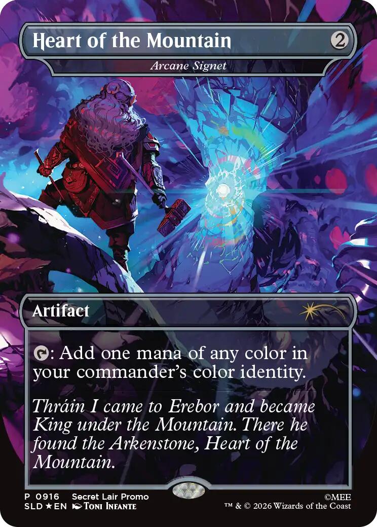 Heart of the Mountain - Arcane Signet [Secret Lair Drop Series] | Shuffle n Cut Hobbies & Games