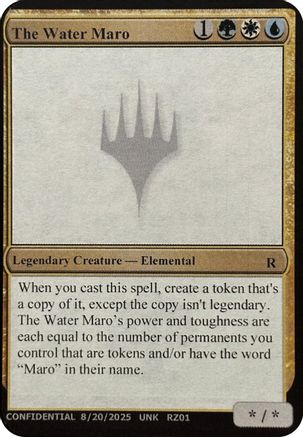 The Water Maro [Un-Known Event Playtest Cards] | Shuffle n Cut Hobbies & Games