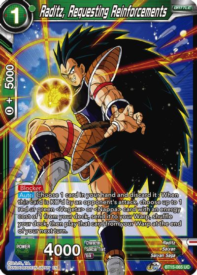 Raditz, Requesting Reinforcements (BT15-065) [Saiyan Showdown] | Shuffle n Cut Hobbies & Games