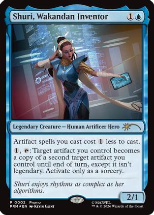 Shuri, Wakandan Inventor (MEDIA-002) [Media Promos] Foil | Shuffle n Cut Hobbies & Games