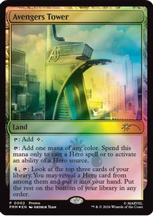 Avengers Tower (UMP-002) [Unique and Miscellaneous Promos] Foil | Shuffle n Cut Hobbies & Games