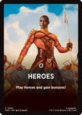Heroes Theme Card (MSC-001) [Commander: Marvel Super Heroes]