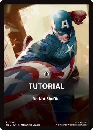 Tutorial Theme Card (MSC-002) [Commander: Marvel Super Heroes] | Shuffle n Cut Hobbies & Games