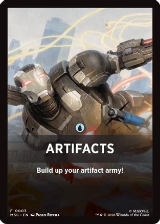 Artifacts Theme Card (MSC-003) [Commander: Marvel Super Heroes] | Shuffle n Cut Hobbies & Games