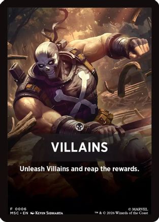 Villains Theme Card (MSC-006) [Commander: Marvel Super Heroes] | Shuffle n Cut Hobbies & Games